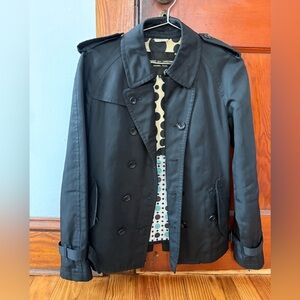 Men's Black Trench Coat - Comme de Garçon